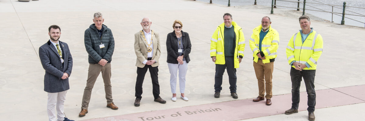 Deputy Mayor of Penzance Councillor, Will Elliott, Cornwall Councillor for Penzance Promenade, Jim McKenna, Mayor of Penzance, Councillor Jonathan How, Leader of Cornwall Council, Linda Taylor, Steve Worthington (Cormac), Andy Berryman (Cormac) and Mark Lahera (Cormac)